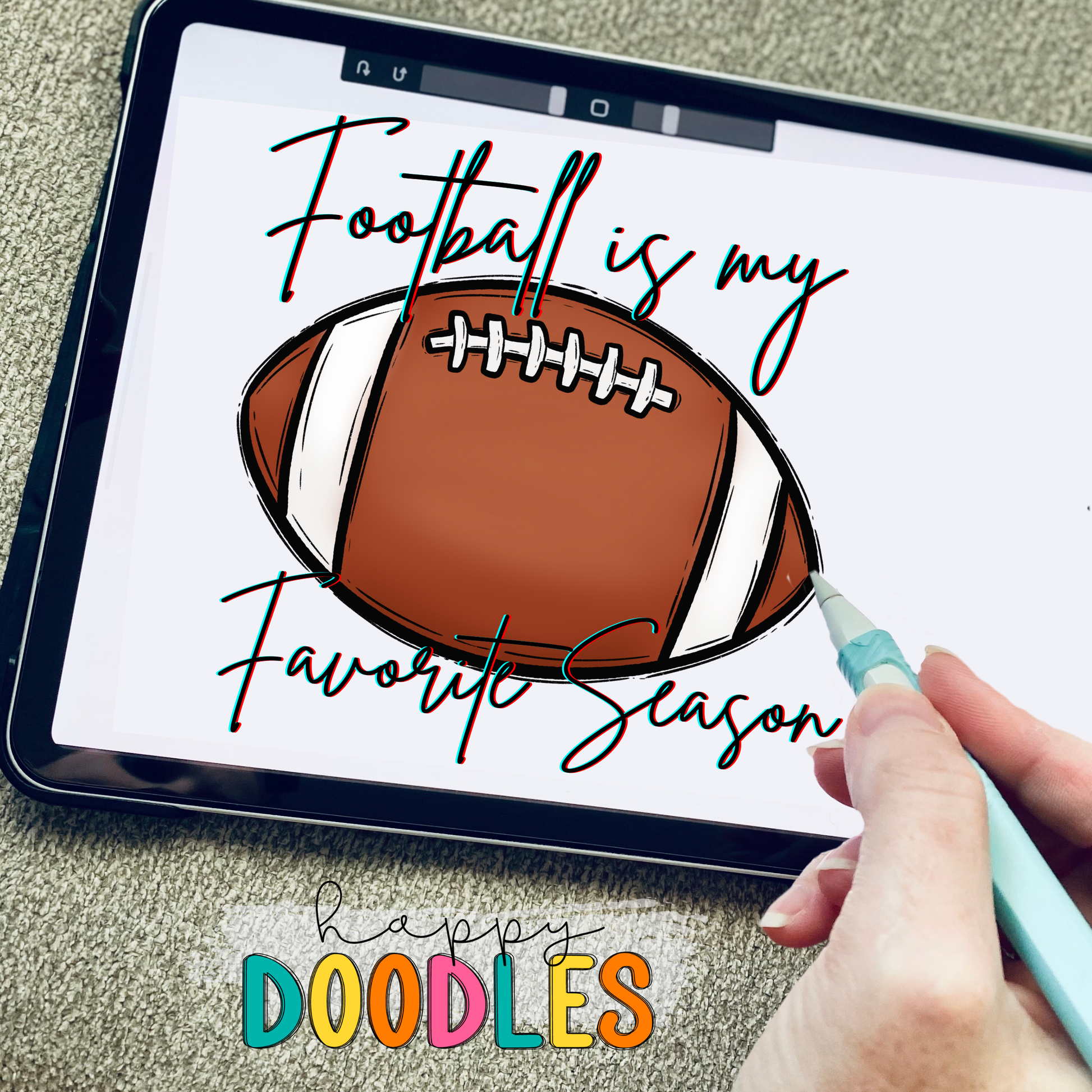 Design Challenge - Football - Happy Doodles Designs