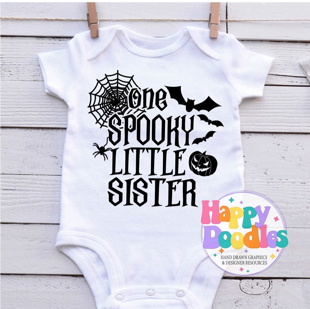 One Spooky Little Sister SVG | Halloween Group Cut File