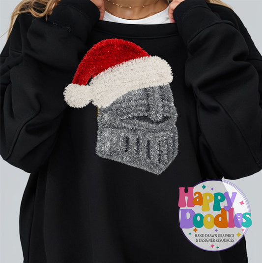 Knight Faux Tinsel Mascot Printable PNG Clipart