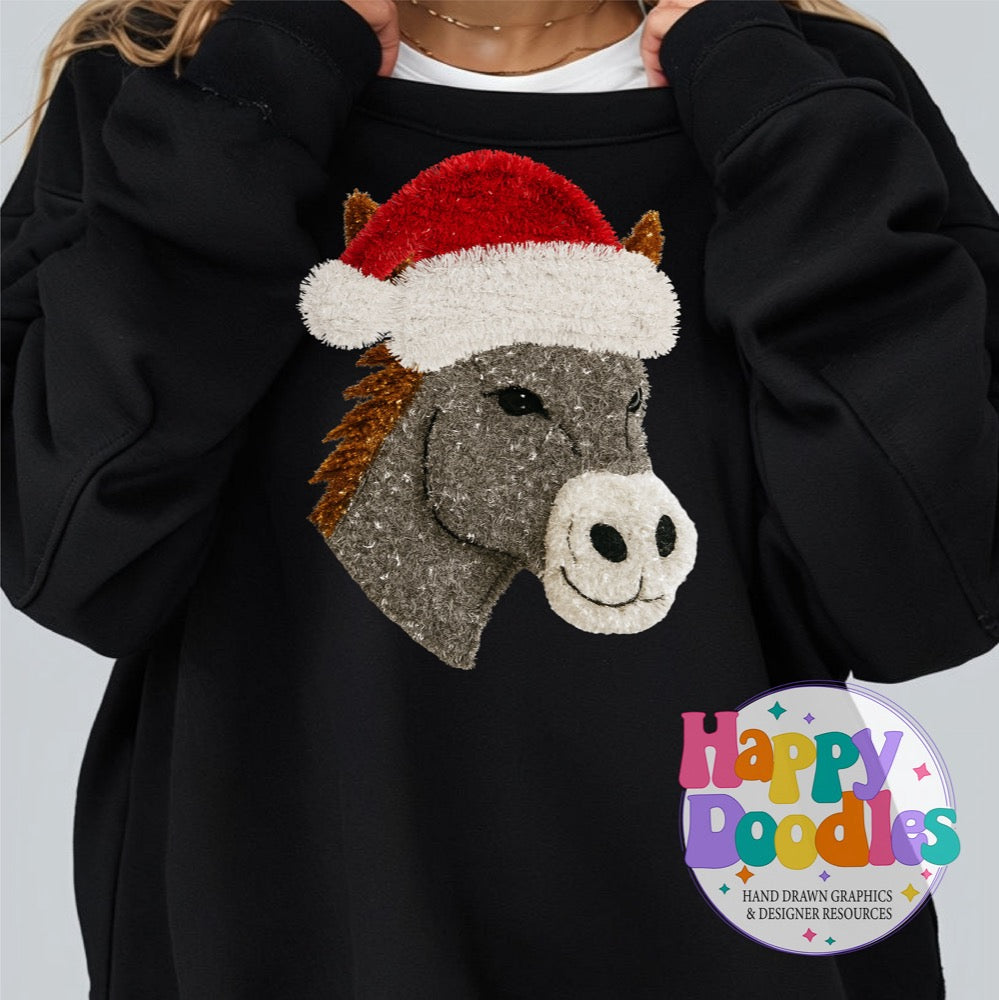 Mule Faux Tinsel Mascot Printable PNG Clipart