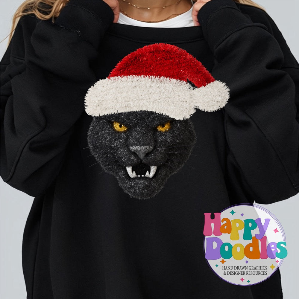 Panther Faux Tinsel Mascot | Printable PNG Clipart