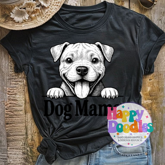 Dog Mama Pit High Resolution Printable PNG - Happy Doodles Designs
