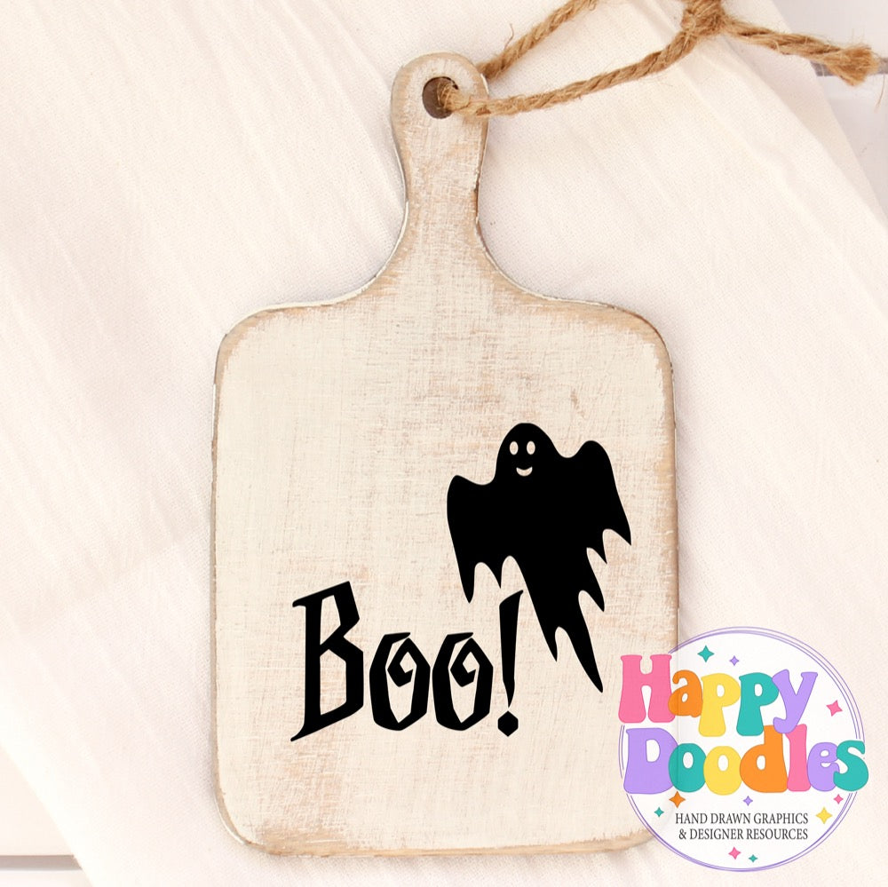 Halloween Sign Boo SVG | Halloween Sign SVG Cut File