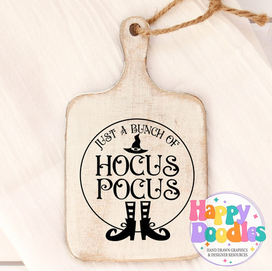 Halloween Sign Circle Hocus Pocus SVG | Halloween Sign SVG Cut File - Happy Doodles Designs
