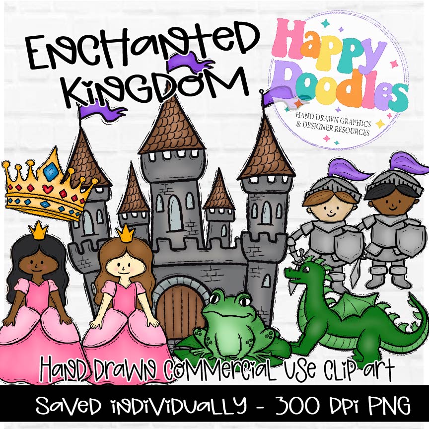 Enchanted Kingdom Clipart Graphics 2024