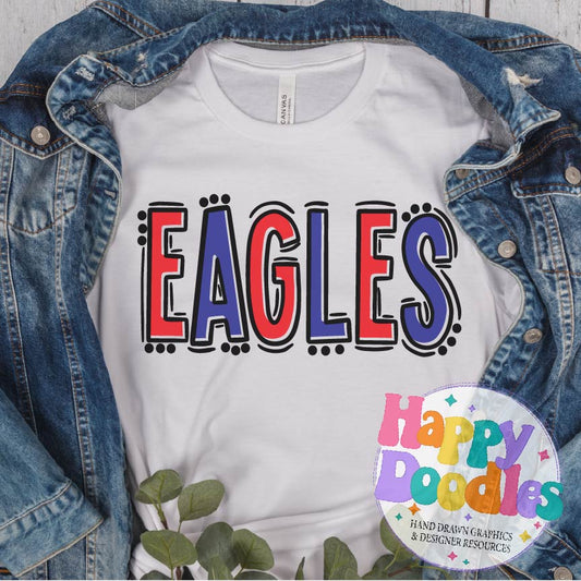 Go Team Fillable Alpha Set - Hand Drawn Commercial Use Font - Happy Doodles Designs