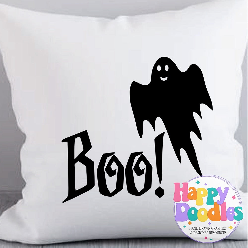 Halloween Sign Boo SVG | Halloween Sign SVG Cut File
