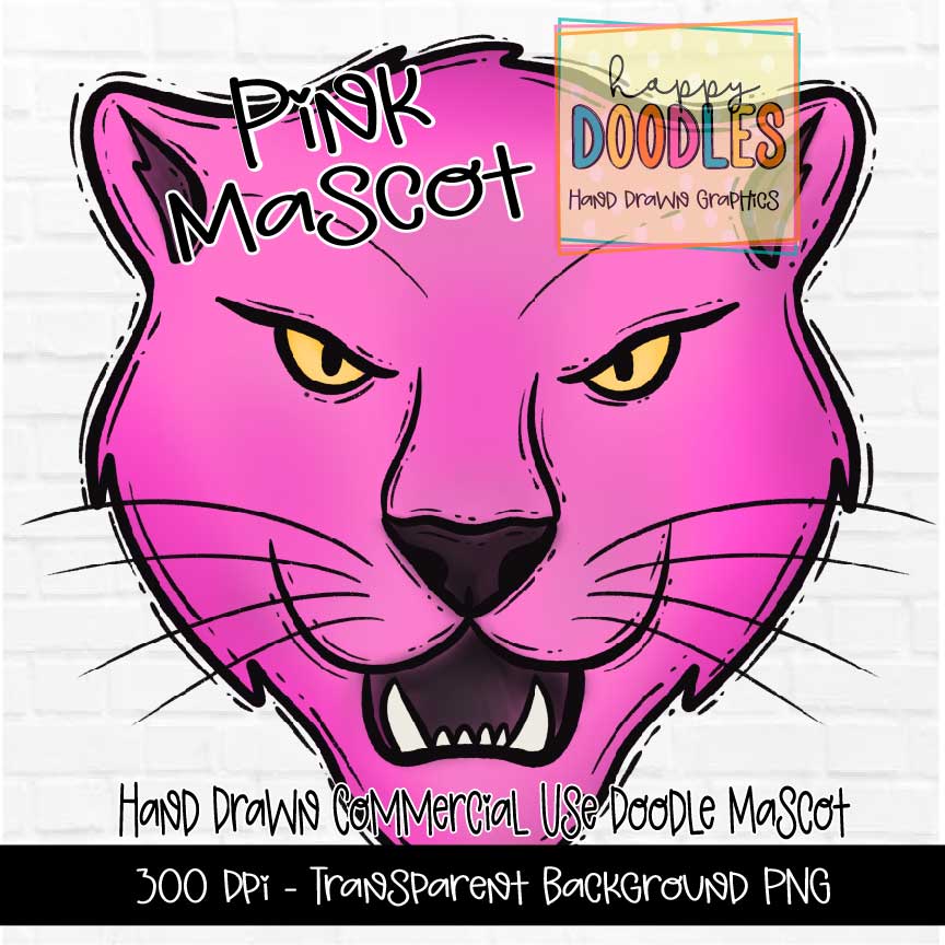 Pink Panther Mascot Graphics 2023