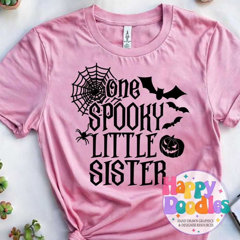One Spooky Little Sister SVG | Halloween Group Cut File