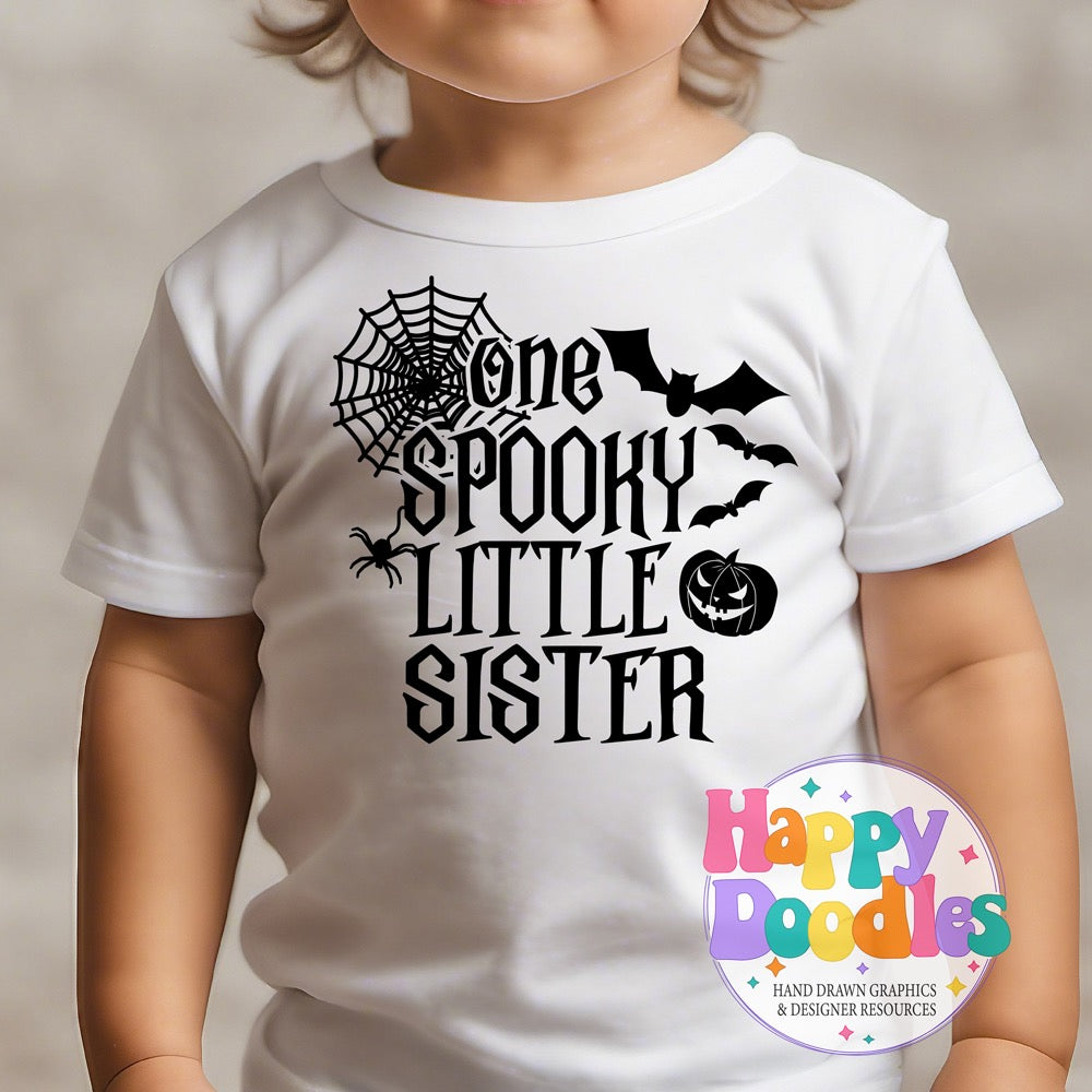 One Spooky Little Sister SVG | Halloween Group Cut File
