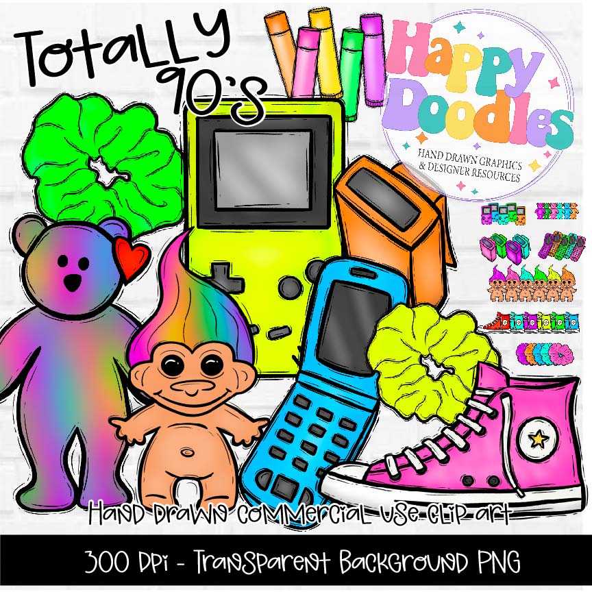 Through the Decades - Clipart Graphic Bundles 2025