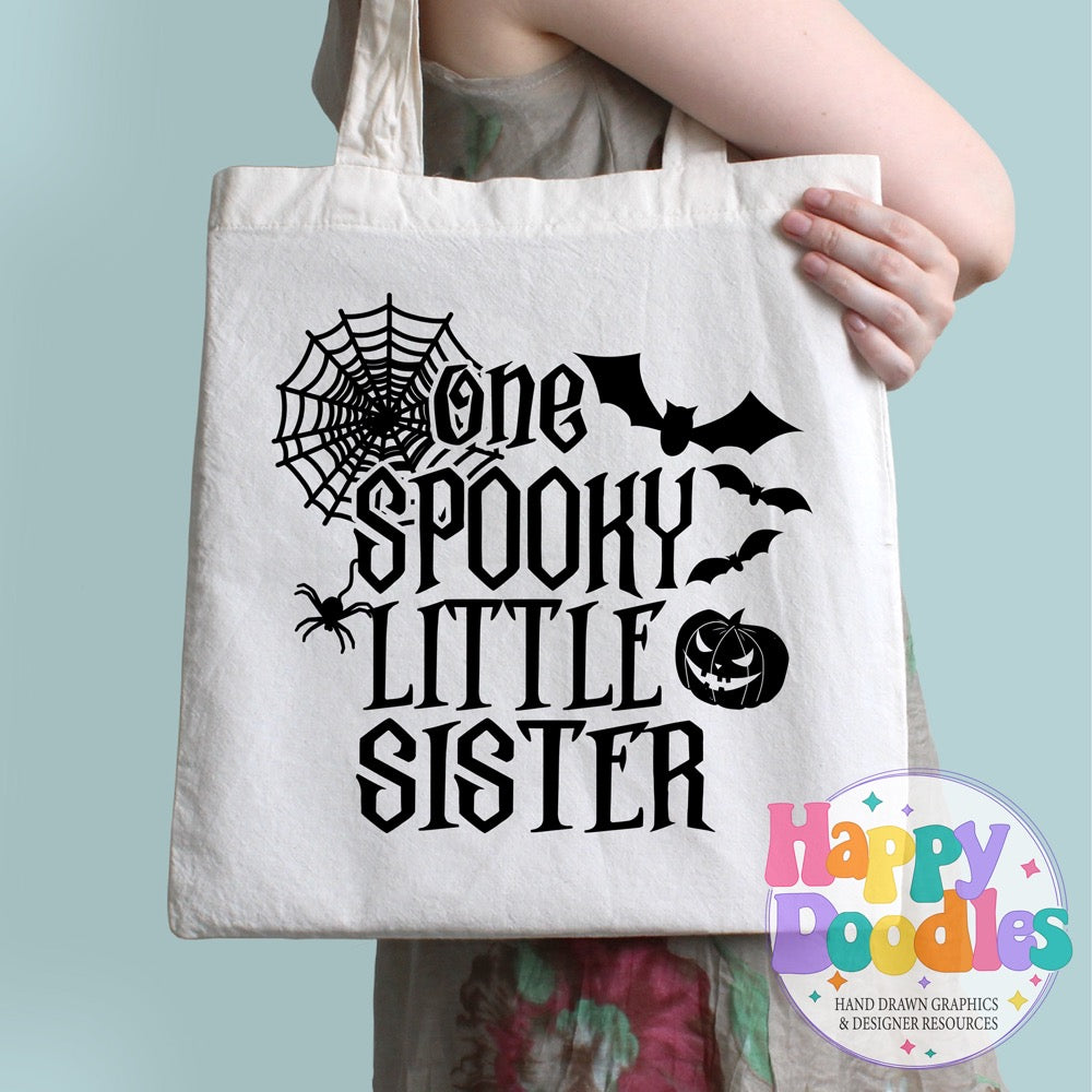 One Spooky Little Sister SVG | Halloween Group Cut File