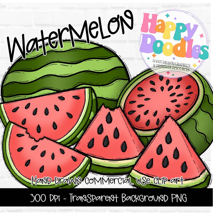 Watermelon Clipart Graphics 2024