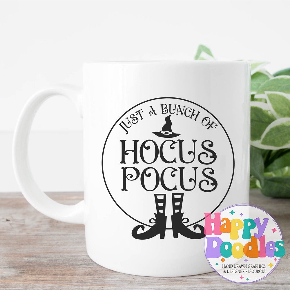 Halloween Sign Circle Hocus Pocus SVG | Halloween Sign SVG Cut File