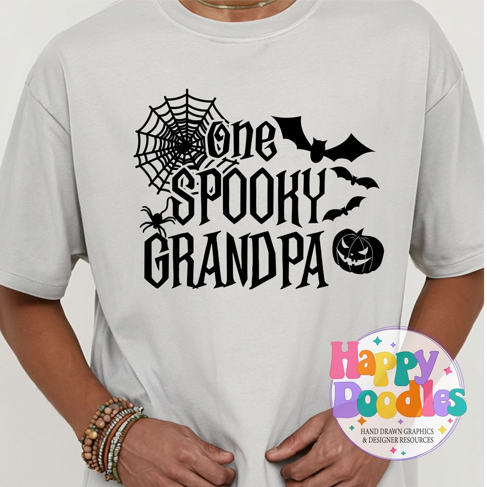 One Spooky Grandpa SVG | Halloween Family Cut File for Cricut & Silhouette
