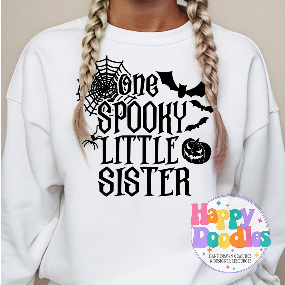 One Spooky Little Sister SVG | Halloween Group Cut File