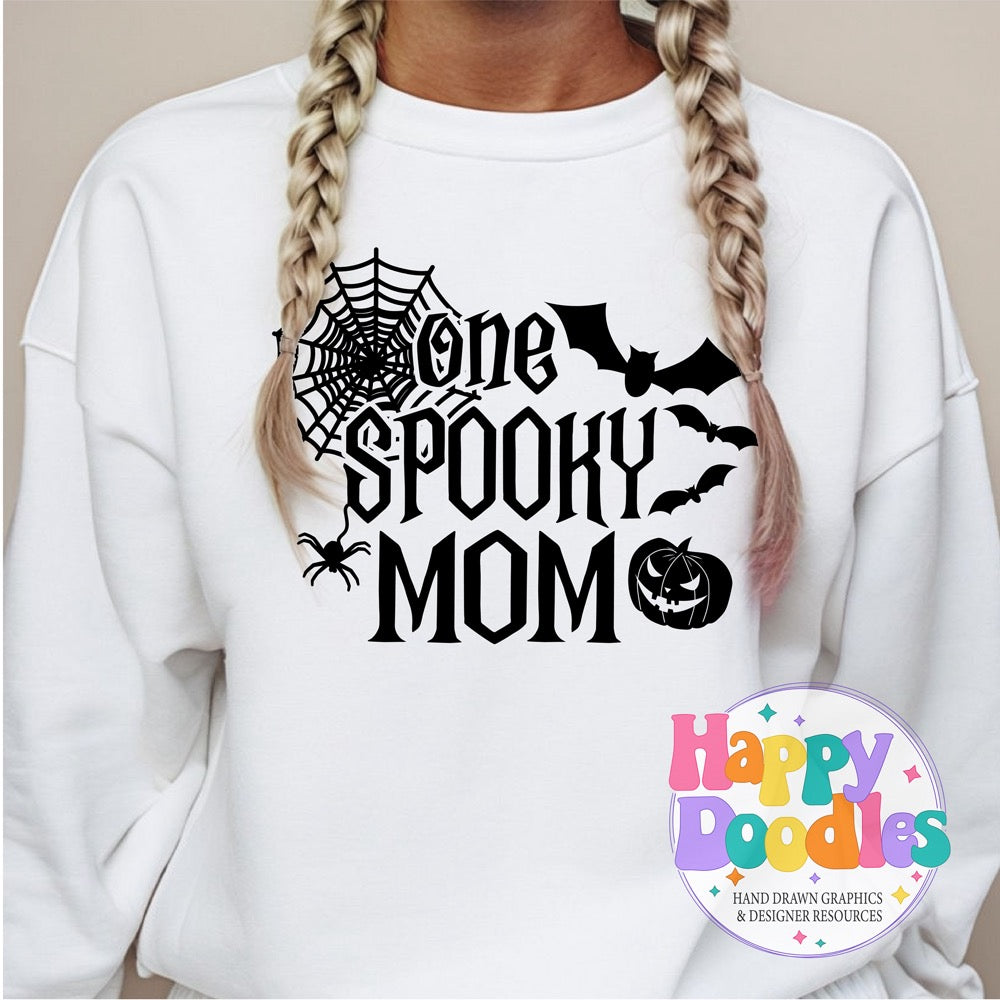 One Spooky Mom SVG | Halloween Family Cut File for Cricut & Silhouette