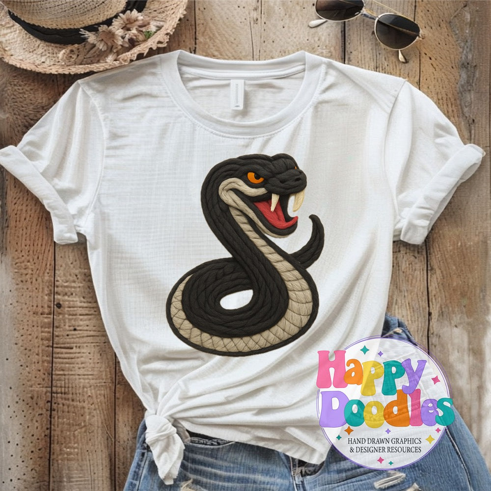 Rattler Racer Yarn Mascot High Resolution PNG Clip Art - Happy Doodles Designs