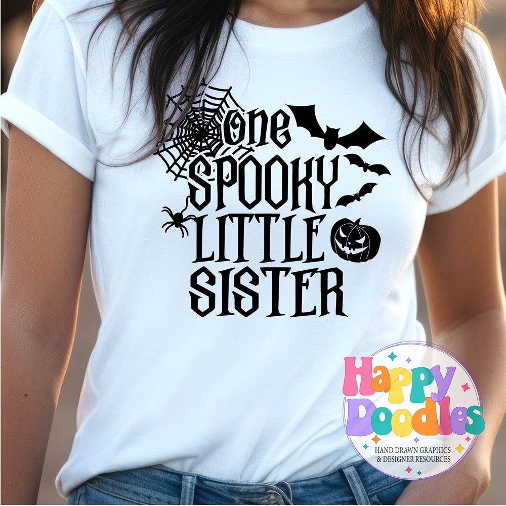 One Spooky Little Sister SVG | Halloween Group Cut File