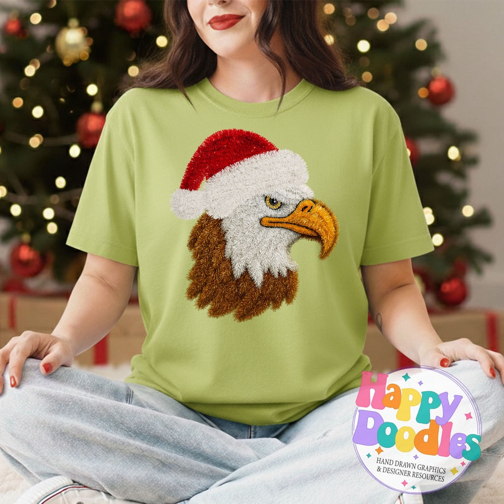 Faux Tinsel Eagle Mascot Printable PNG