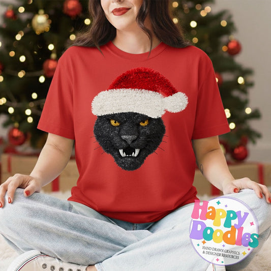 Panther Faux Tinsel Mascot | Printable PNG Clipart