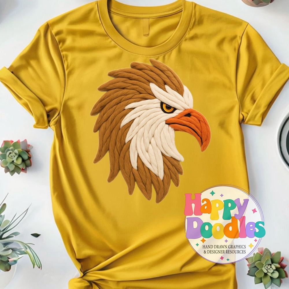 Griffin Yarn Mascot Printable Mascot PNG - Happy Doodles Designs