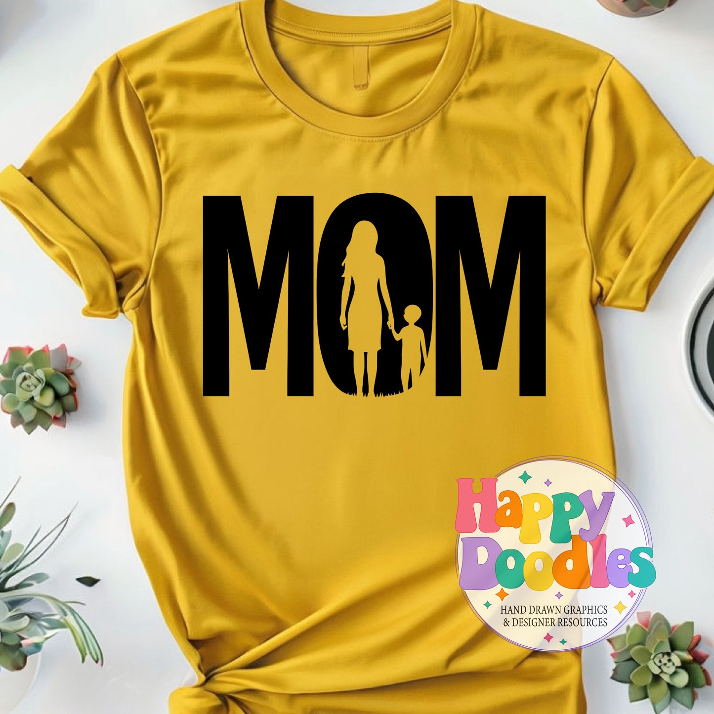 Mom DIY Printable T-Shirt Design - Happy Doodles Designs