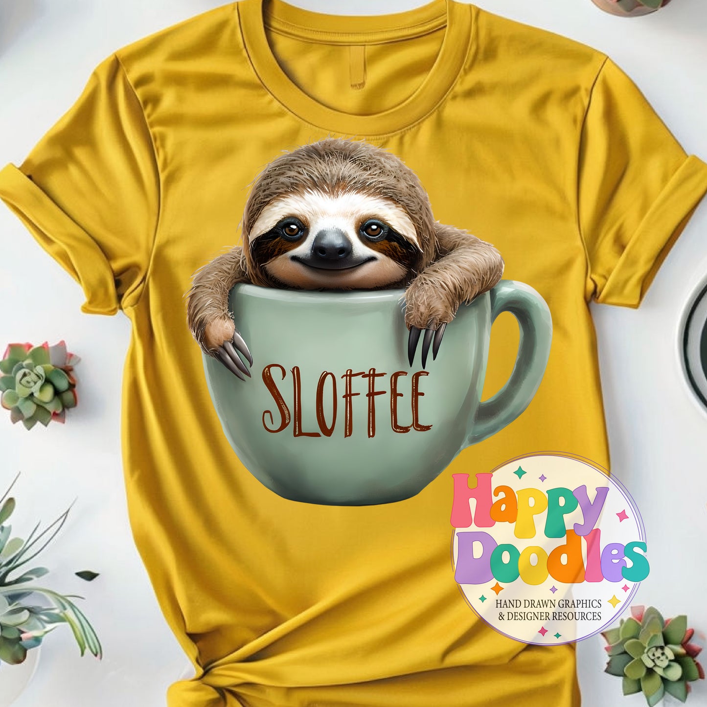 Sloffee High Resolution Printable PNG - Happy Doodles Designs