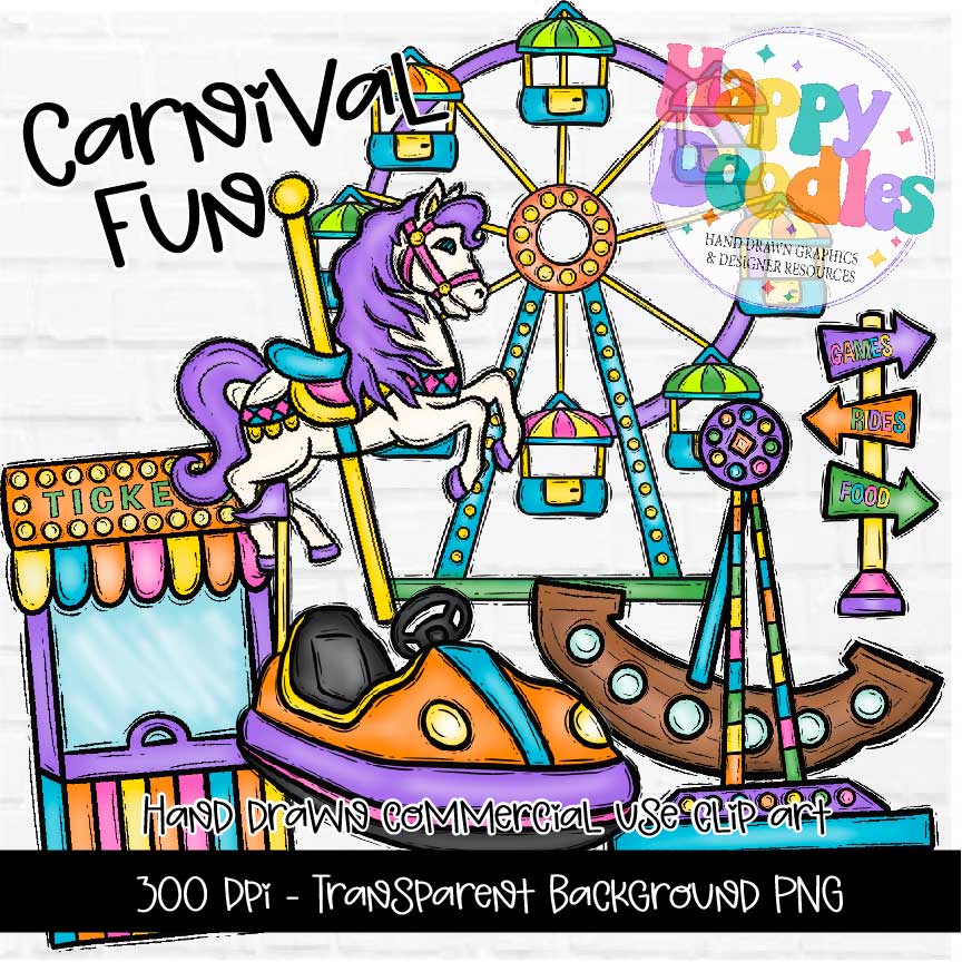 Carnival Fun Clipart Graphics 2024