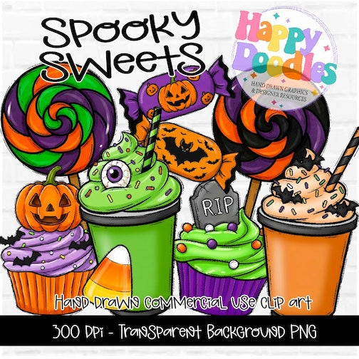Spooky Sweets - 2025 Clipart Set