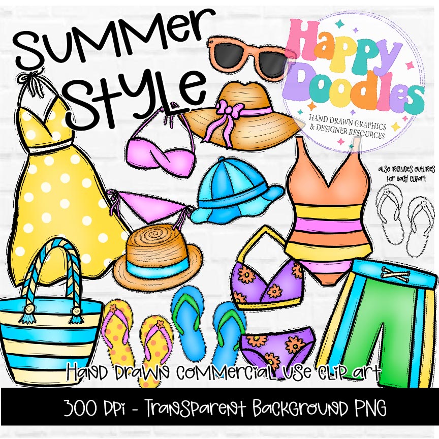 Summer Style - 2025 Clipart Set