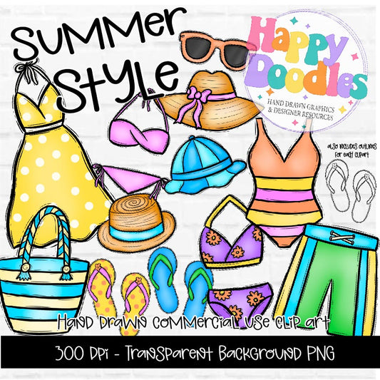 Summer Style - 2025 Clipart Set
