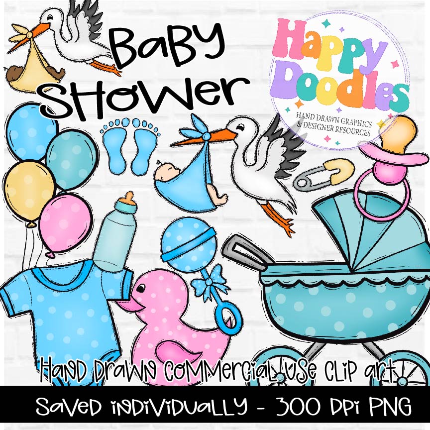 Baby Shower Clipart Graphics 2024
