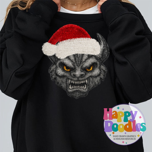 Gargoyle Faux Tinsel Mascot | Printable PNG Clipart