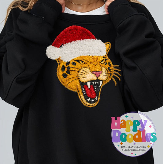 Jaguar Faux Tinsel Mascot | Printable PNG Clipart