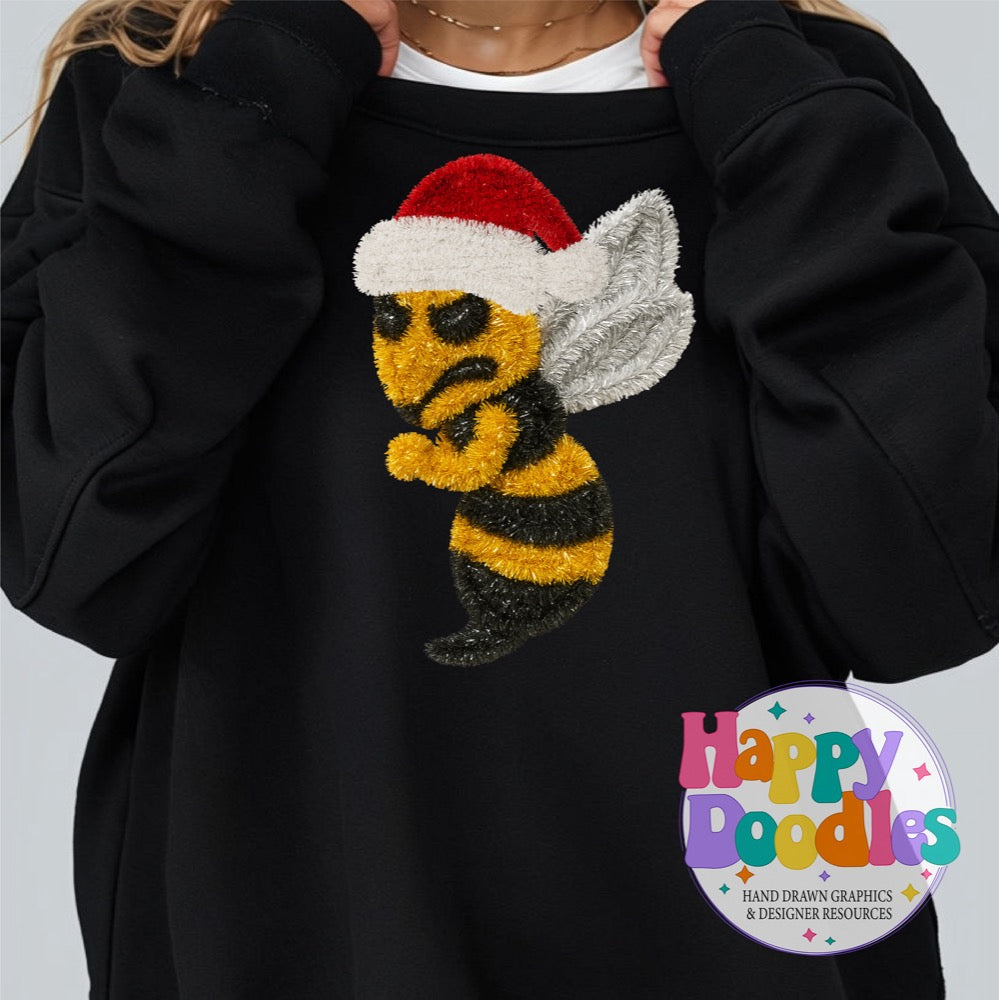 Yellow Jacket Faux Tinsel Mascot Printable PNG Clipart