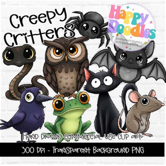 Creepy Critters - 2025 Clipart Set