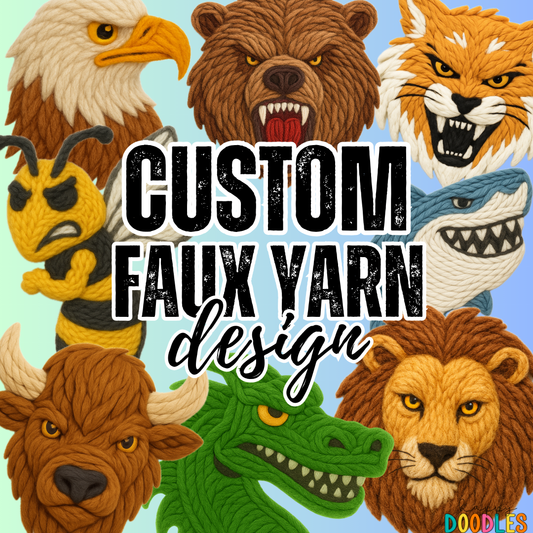 Yarn Mascot or Clipart REQUEST - Happy Doodles Designs
