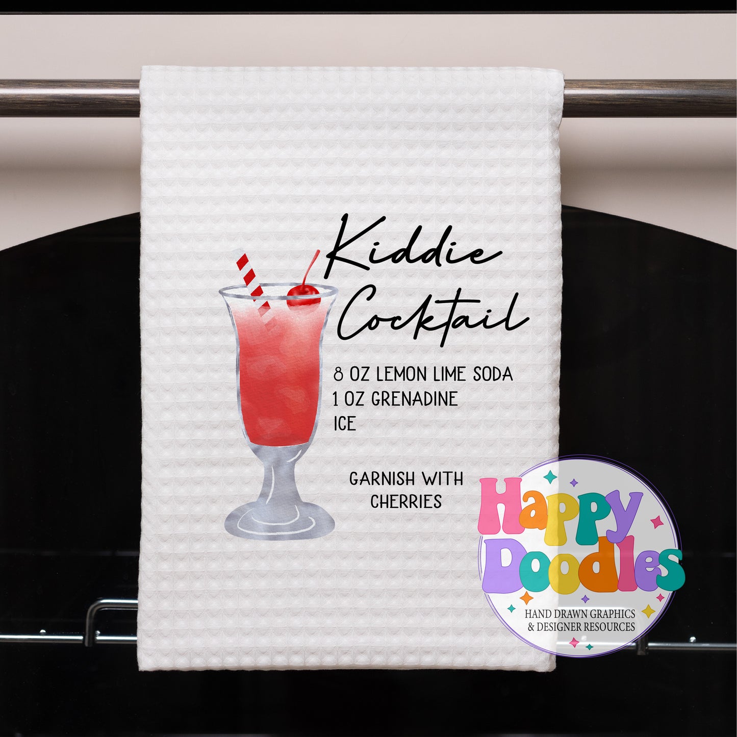 Kiddie Cocktail Recipe Drink Recipe Printable PNG - Happy Doodles Designs