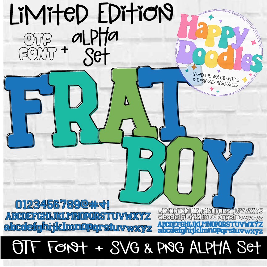 Semi- Exclusive Frat Boy Alpha Set - 2 Left!