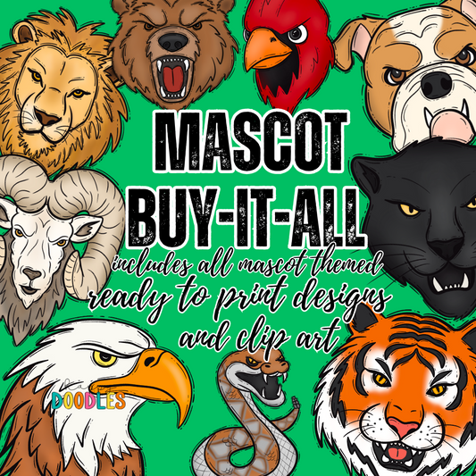 Mascot Buy It All Drive - Hand Drawn Commercial Use Clipart Graphics