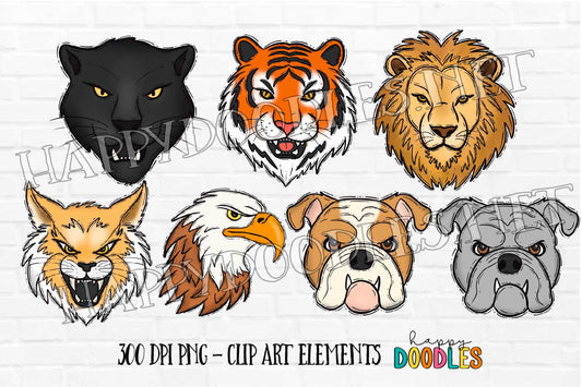 School Mascot Faces Bundle - Vol 1  - Besties Membership 2023