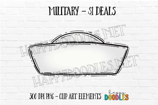 Sailor Hat - $1 Deal - Hand Drawn Commercial Use Clipart Graphics