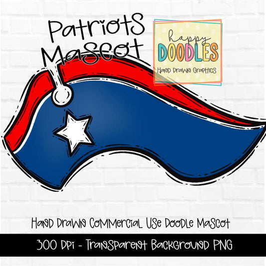 Patriot Hat Mascot Graphics 2023