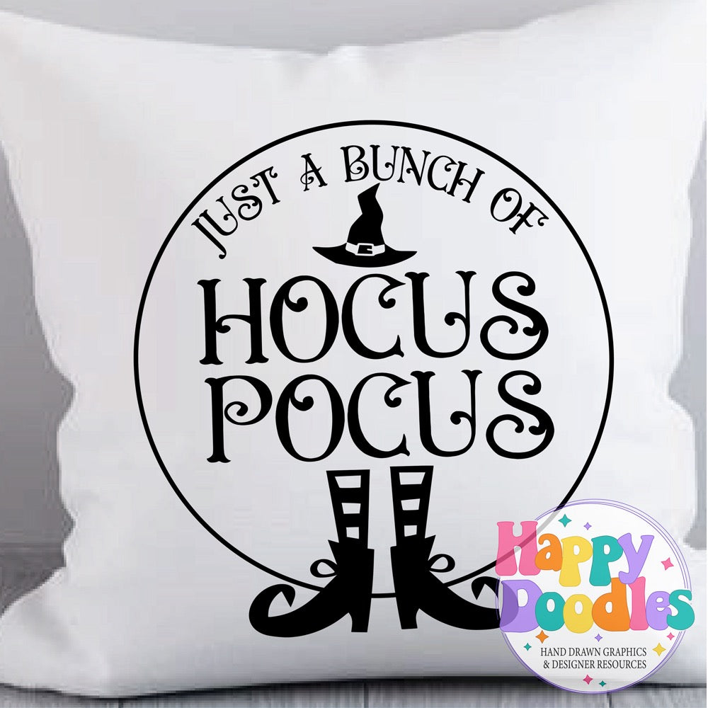 Halloween Sign Circle Hocus Pocus SVG | Halloween Sign SVG Cut File