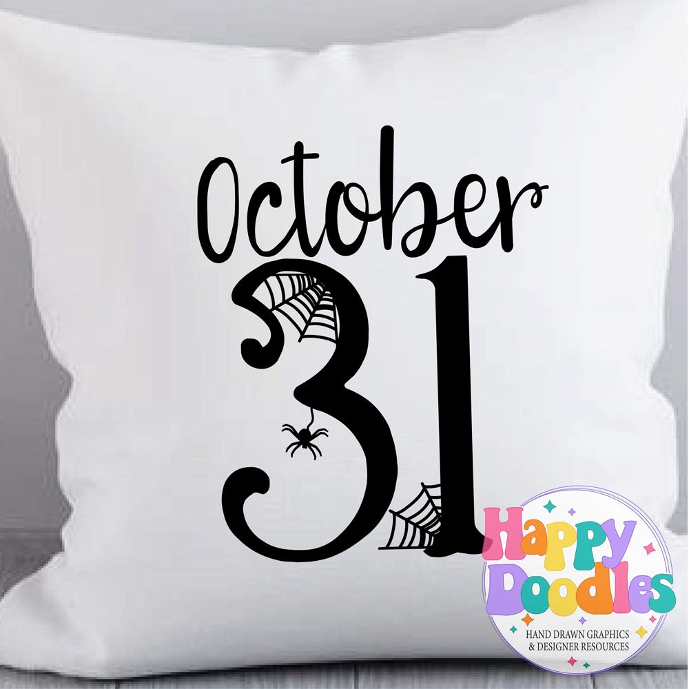 Halloween Sign October 31 SVG | DIY Halloween Sign – Ready to Cut