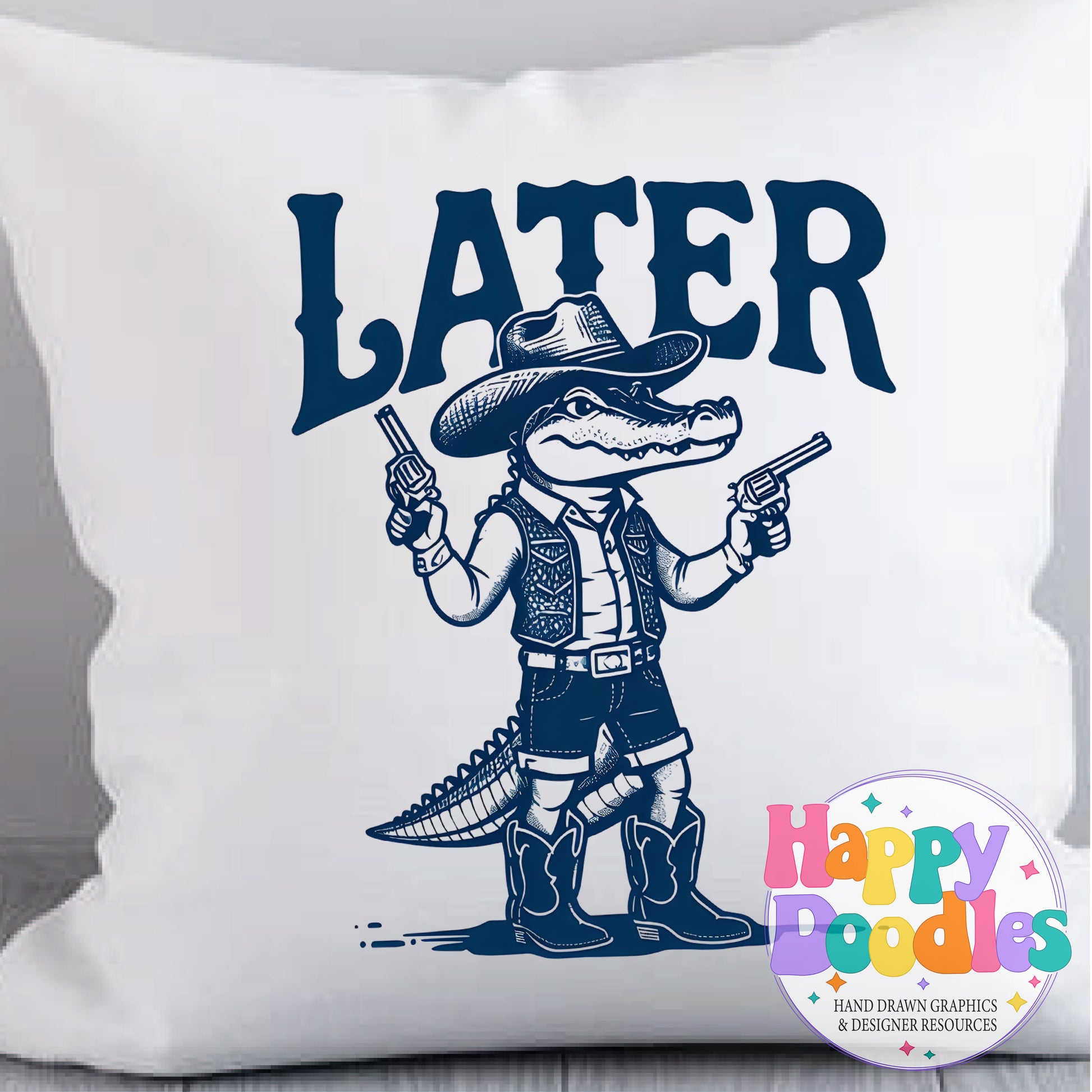 Later Gator DIY Printable T-Shirt Design - Happy Doodles Designs