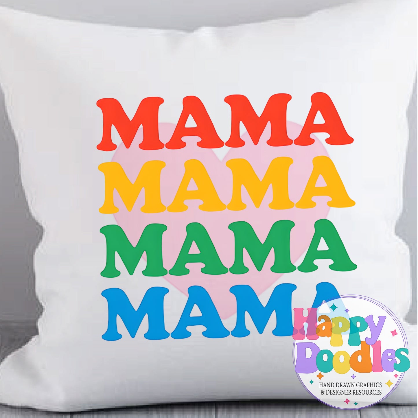Mama Printable PNG for Sublimation & Crafts - Happy Doodles Designs
