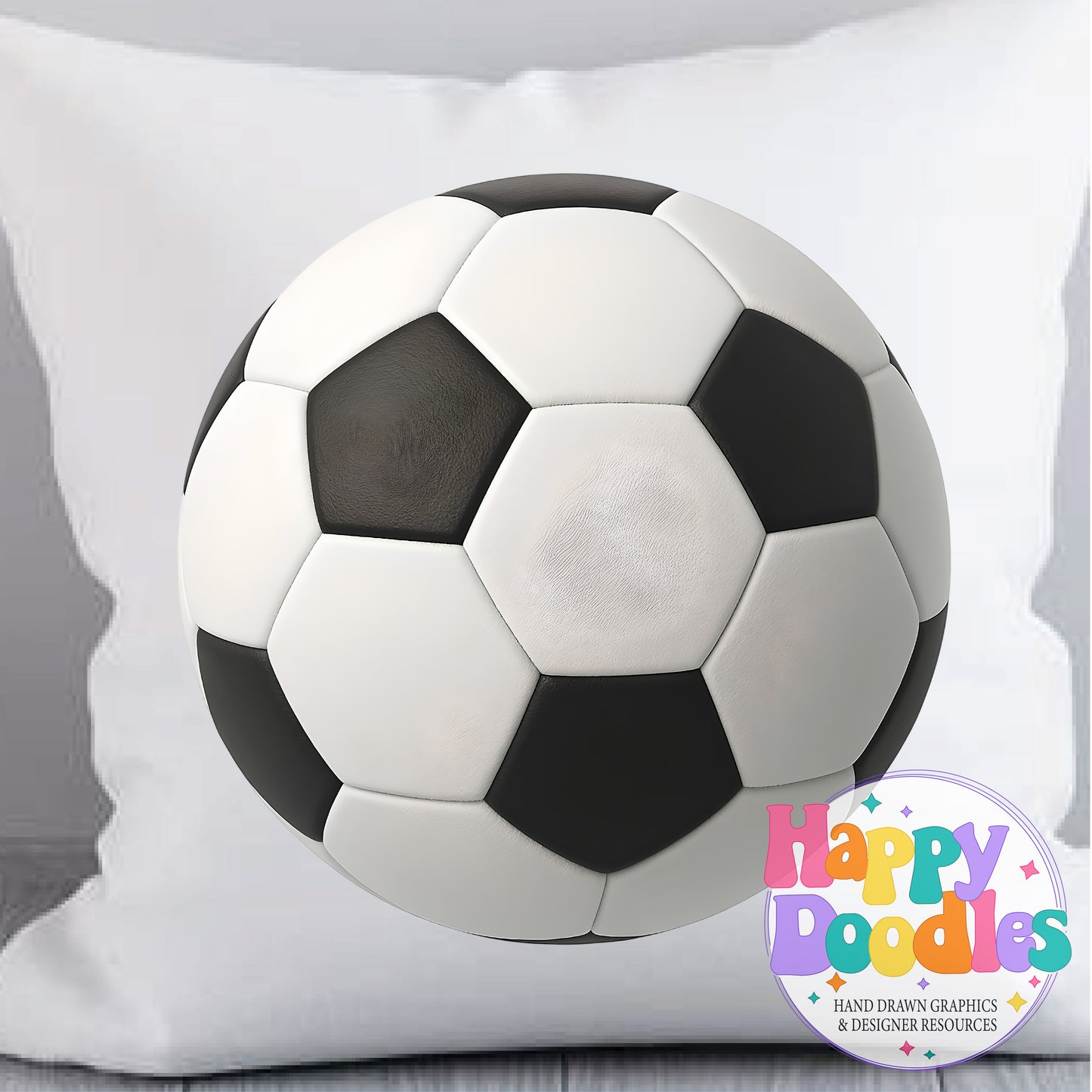 Soccer DIY Printable T-Shirt Design - Happy Doodles Designs