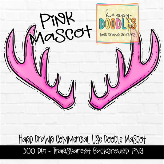 Pink Antlers Mascot Graphics 2023